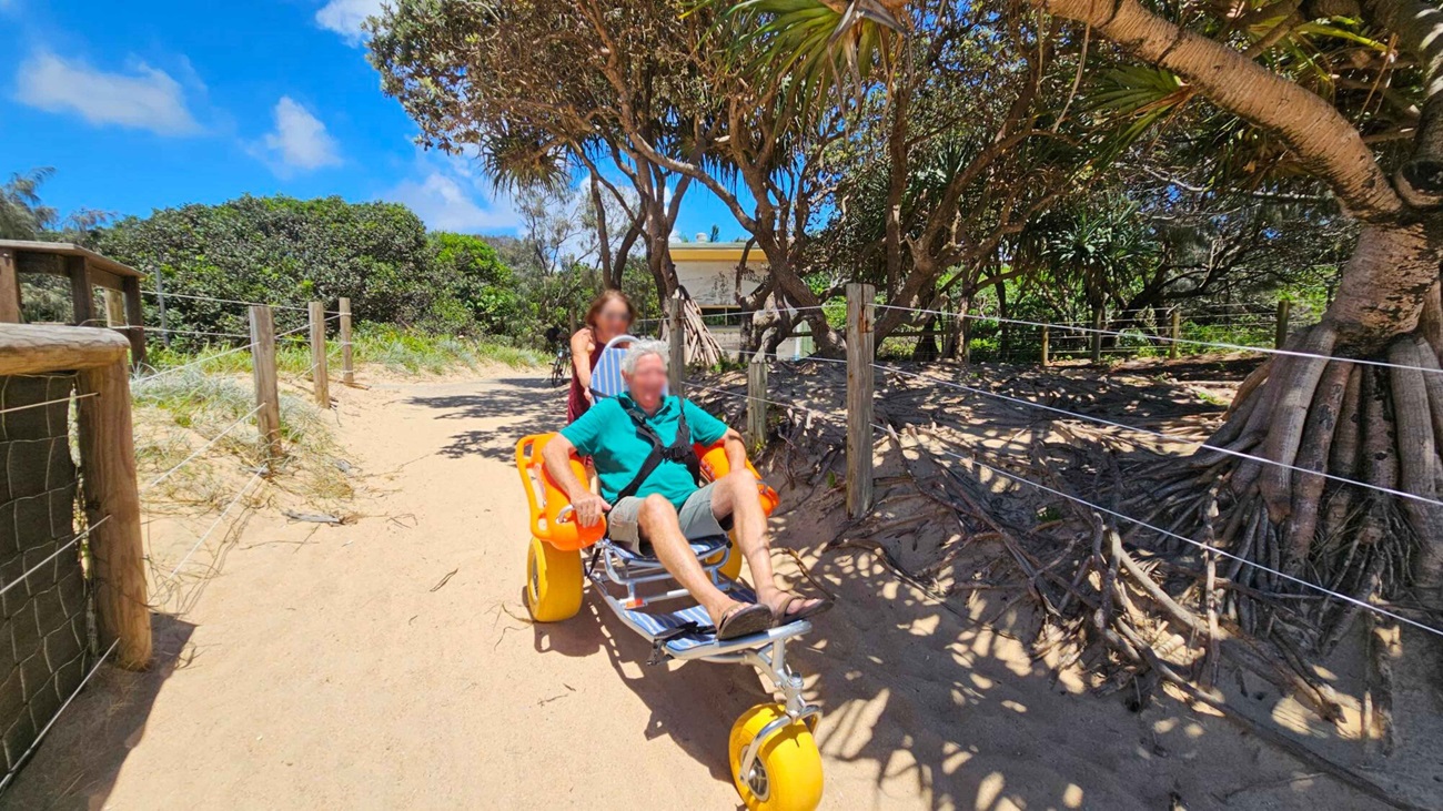 How To Use The Beach Wheelchair at All Access Day at Dicky Beach How To Use The Beach Wheelchair at All Access Day at Dicky Beach