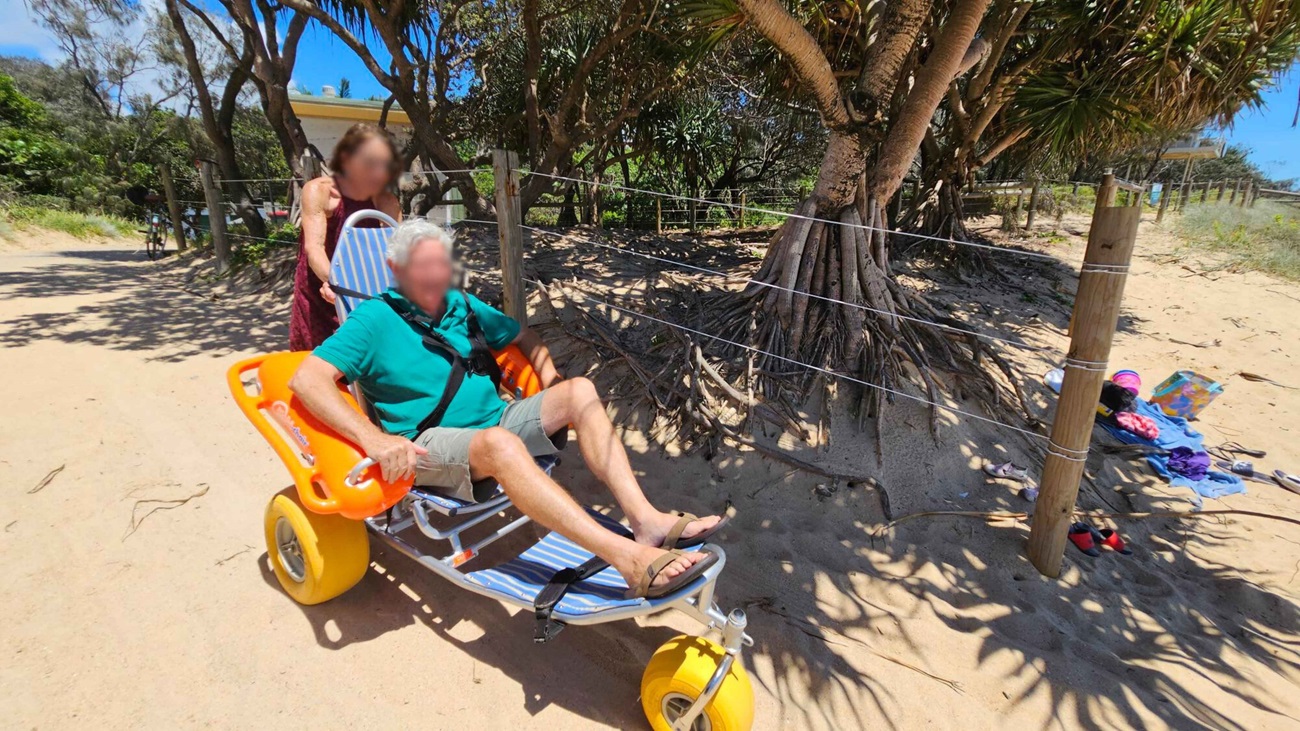 How To Use The Beach Wheelchair at All Access Day at Dicky Beach How To Use The Beach Wheelchair at All Access Day at Dicky Beach