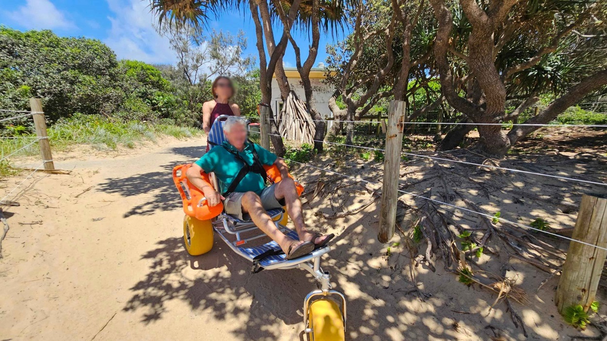 How To Use The Beach Wheelchair at All Access Day at Dicky Beach How To Use The Beach Wheelchair at All Access Day at Dicky Beach
