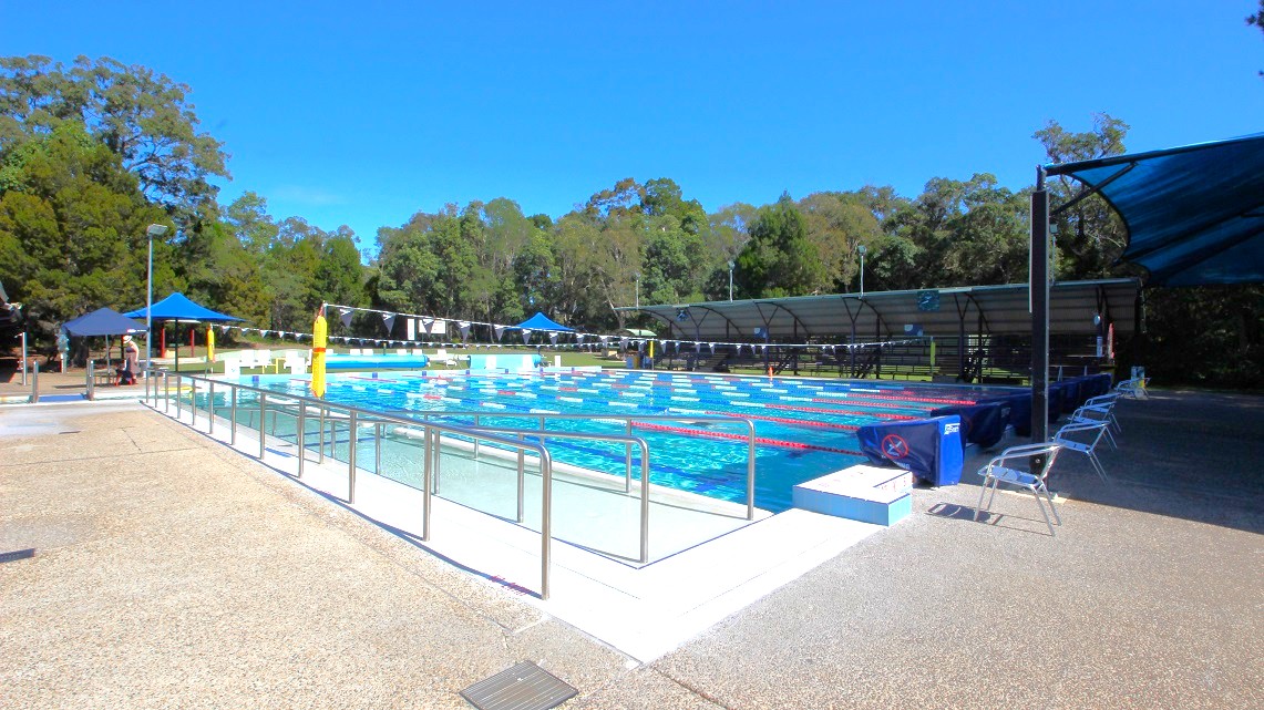 Taking another look at the wide swimming pool of the Bribie Island Aquatic and Leisure Centre, there are safety railings on the left side for added security. Each narrow area of the pool is equipped with metallic chairs for guests to relax. The presence of tall and huge trees on this side adds to the picturesque surroundings. Taking another look at the wide swimming pool of the Bribie Island Aquatic and Leisure Centre, there are safety railings on the left side for added security. Each narrow area of the pool is equipped with metallic chairs for guests to relax. The presence of tall and huge trees on this side adds to the picturesque surroundings.