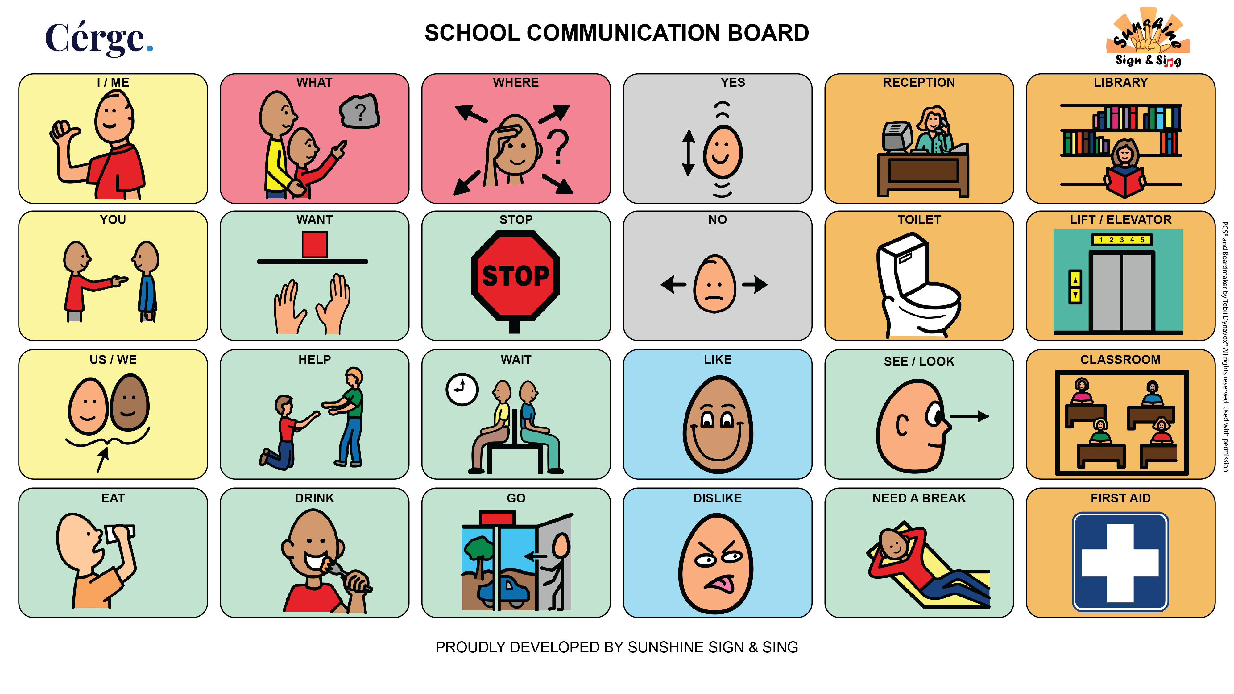 School communication board