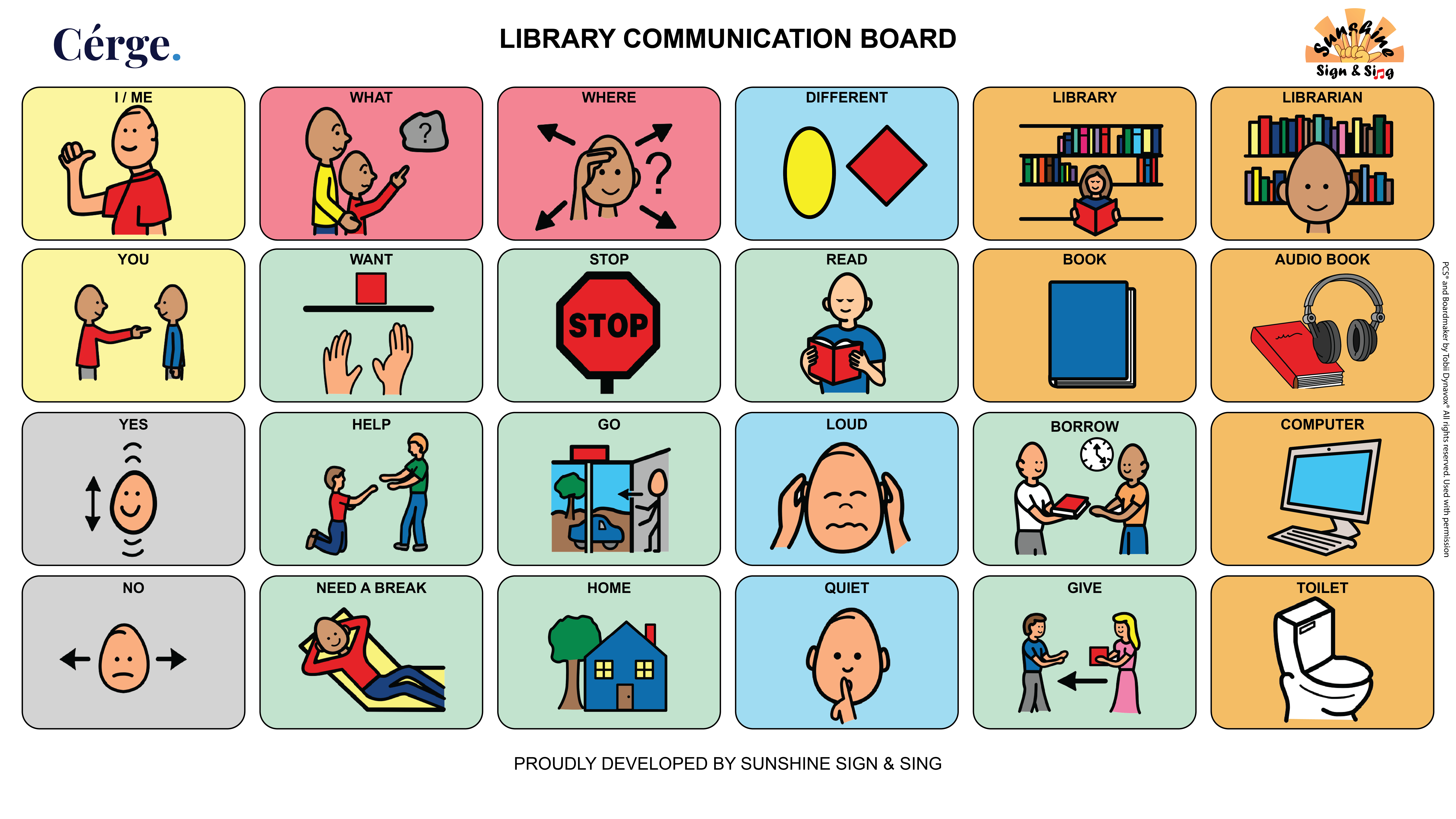 Library communication board